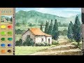 Basic Landscape Watercolor - daily life (sketch & color mixing, Arches) NAMIL ART
