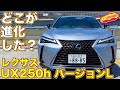 レクサス 新型 UX 250h バージョンL を ラブカーズTV 河口まなぶ が内外装徹底チェック！