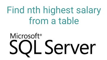 Select nth Highest Salary | SQL Server | SQL Interview Query