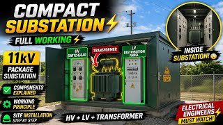 Compact Substation Complete Working | 11kV Package Substation Explained ⚡