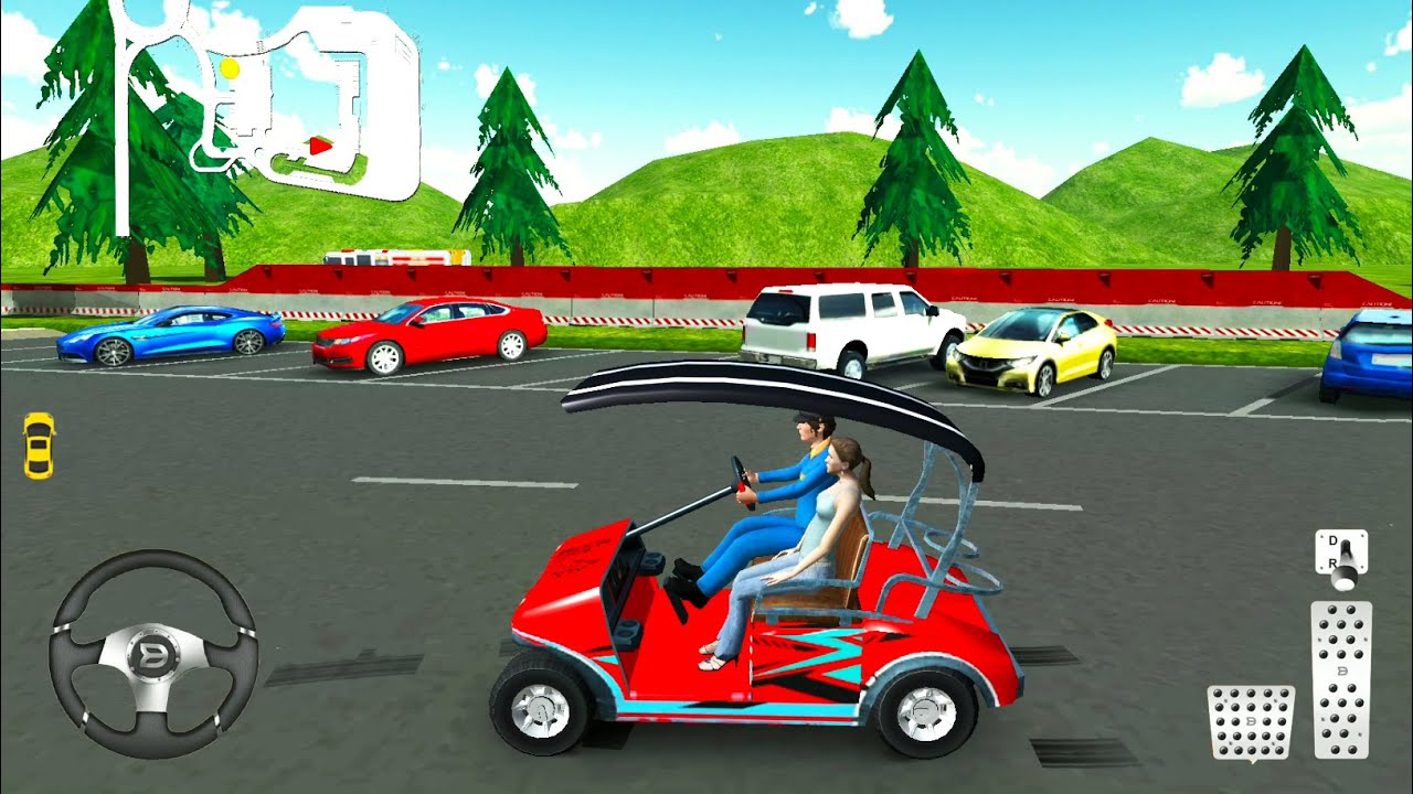 Shopping Mall Customers Transport Taxi - Smart Rickshaw Driving #8 - Android Gameplay