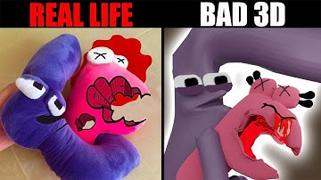 3D vs REAL LIFE | Alphabet Lore | Animation 3d vs Real life plush | Part 3