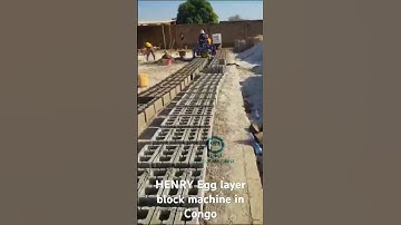 Diesel egg layer mobile hollow block making machine is used in Congo