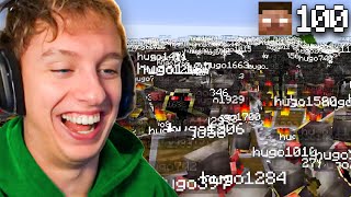 LETSHUGO VS. 100 KI SPIELER (Minecraft Manhunt)