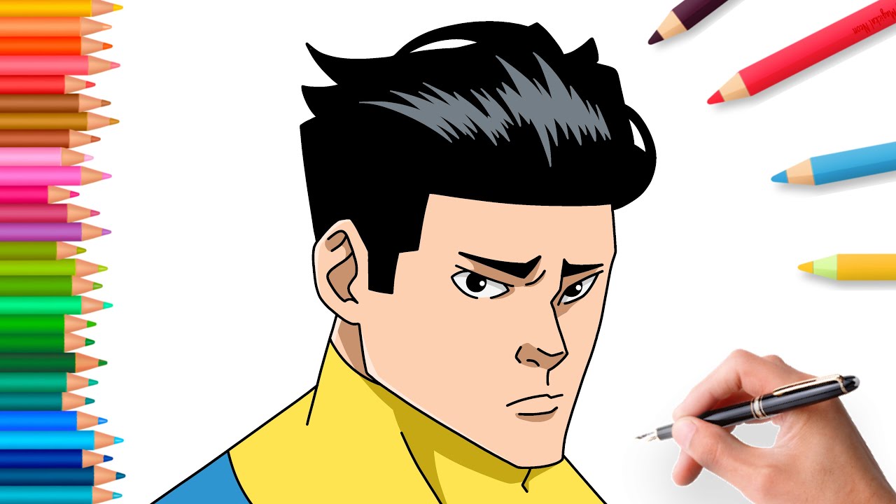 How to draw Light Blue Invincible step by step | comic drawing tutorial ...