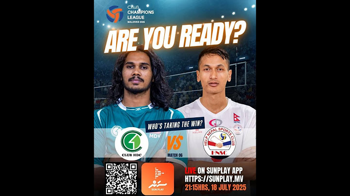 Help Nepal Sports Club(NEP) - HDC(MDV). CAVA Champions League 2025 Malé, Maldives