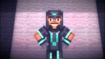 Minecraft Story Mode - Episode 1 Part 3 - Walkthrough [ No Commentary ]