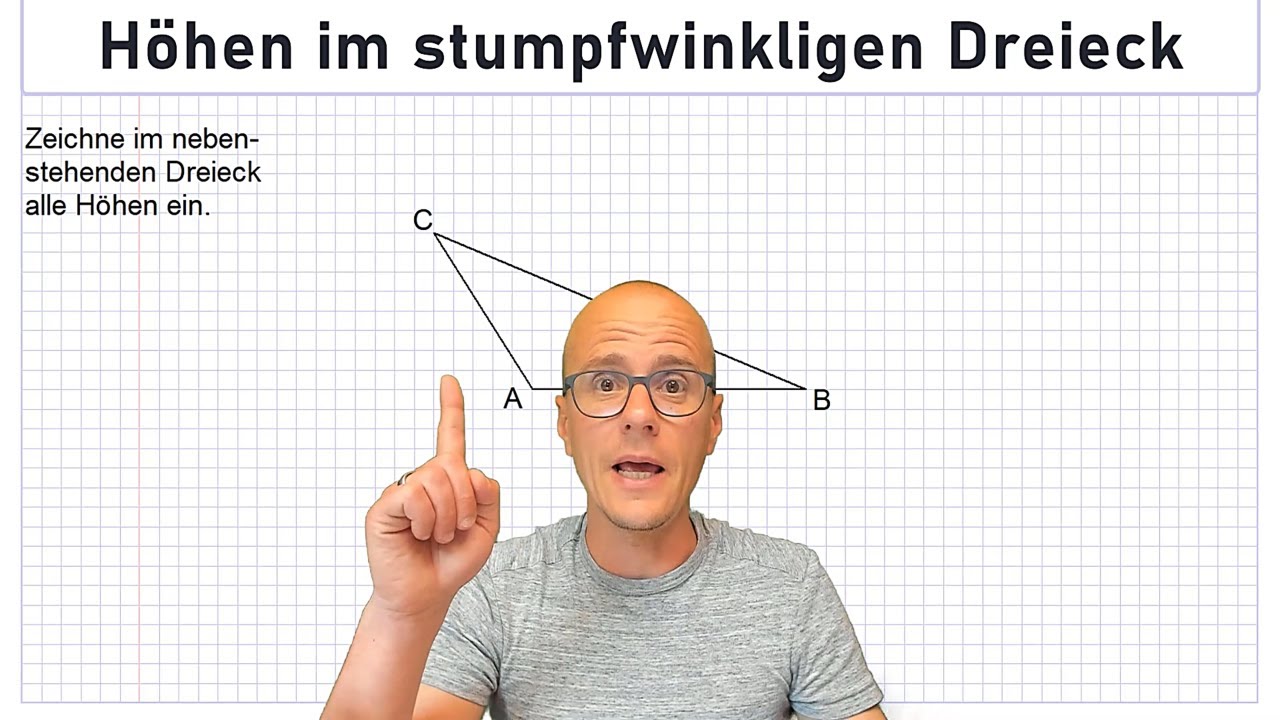 Höhe in einem Dreieck | Mathe by Daniel Jung