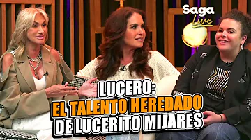 Lucero cuenta cómo influyereron sus genes artísticos en Lucerito y José Manuel Mijares | Saga Live