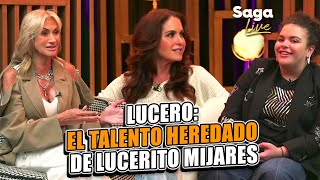 Lucero cuenta cómo influyereron sus genes artísticos en Lucerito y José Manuel Mijares | Saga Live