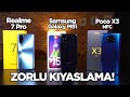 Poco X3 NFC vs Realme 7 Pro vs Galaxy M51 - ZORLU KIYASLAMA!