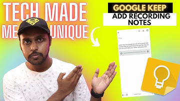 how to add recording notes in google keep