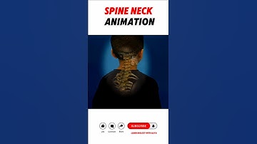 Spine Neck Animation #3d #medical #human #spine | learn Biology with Aliya