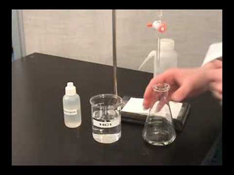 Titration Technique using a buret