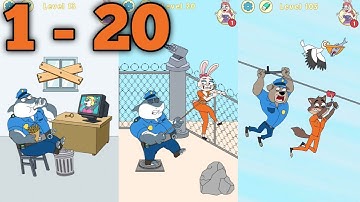 Prank Police 2 DOP Puzzle | Level 1 - 20 | Prank Police 2 Gameplay