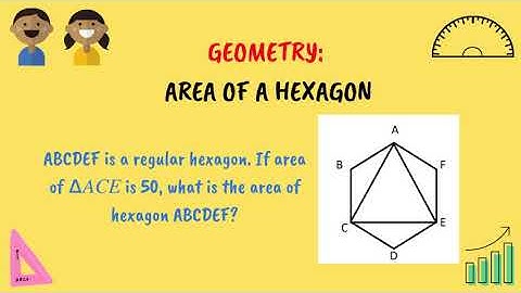 Geometry : Area of a hexagon (without use of trigonametry) | GRE, GMAT, SAT, ACT, CAT