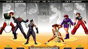 KOF 2002 UM - 民間高手 (Minjian) VS Nikolai-保力達 Different Characters FT10.Matches On QQ Games