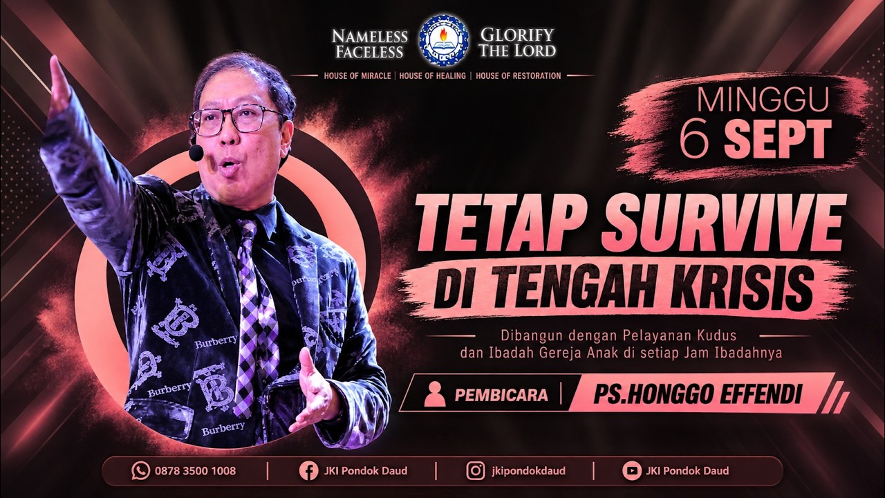 IR Minggu 6 September 2026 | Ps Honggo Effendi | Tetap Survive Ditengah Krisis