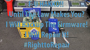 F-U Hakko USA No Schematics or Firmware until the law makes you? I will get the FM-202 Firmware!