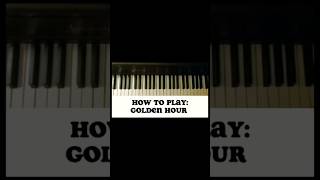 how to play Golden Hour on piano!!                 #piano #pianotutorial #goldenhour
