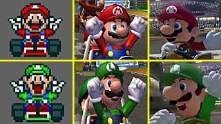 Evolution of Mario Kart Character's Victory/Winning Animations and Voice Clips (1992-2017)