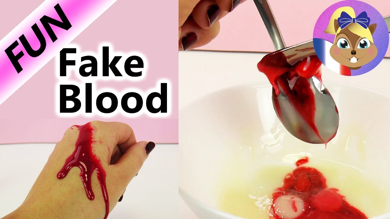 Sang artificiel comestible à faire soi-même | Maquillage de blessure
