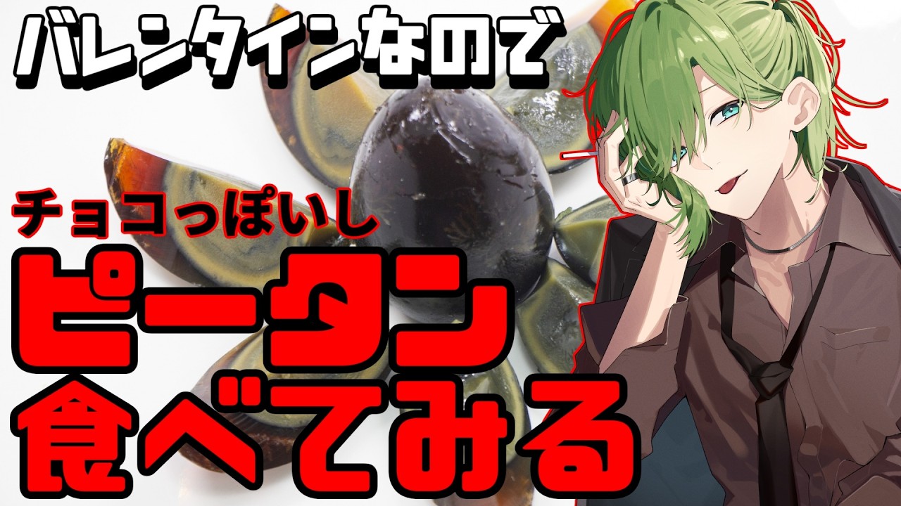 【ピータン】パッと見、チョコ！人生初のピータン！！【お料理】