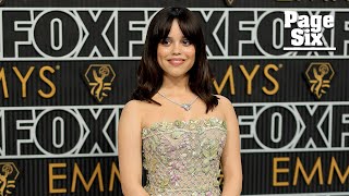 Jenna Ortega trades ‘Wednesday’ goth for floral couture on Emmys 2024 red carpet