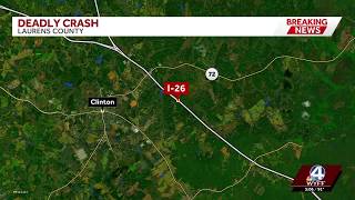 One dead after crash on I-26 in Laurens County