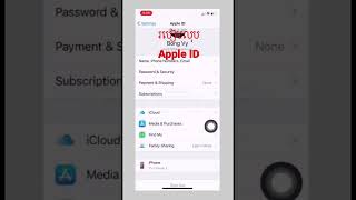 របៀប sign out Apple ID #short