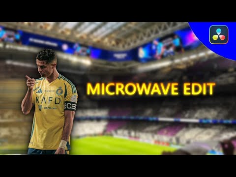 How to Do Microwave Edits ?? - Davinci Resolve 20 Tutorial #fypシ゚viral  #football  #davinciresolve