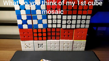 My  1st cube mosaic