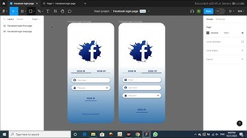 DESIGN A FACEBOOK LOGIN PAGE USING FIGMA - UI/UX Design using Figma tool - #figma design ui/ux