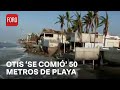 Otis en Acapulco; el mar ‘se come’ 50 metros en playa Bonfil - Expreso de la Mañana