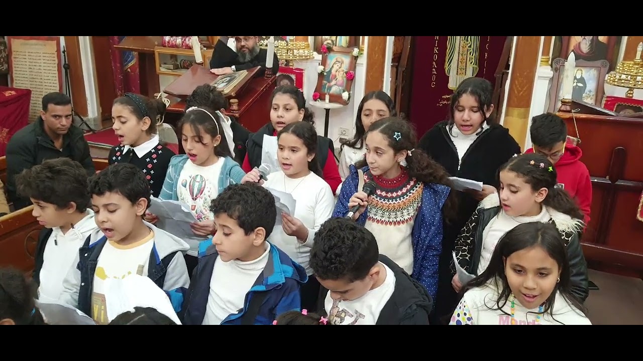 فريق راشى قيادة المعلم أ/ أبانوب بنهضة القديس نيقولاوس بنها برعاية مطرانا الانبا مكسيموس