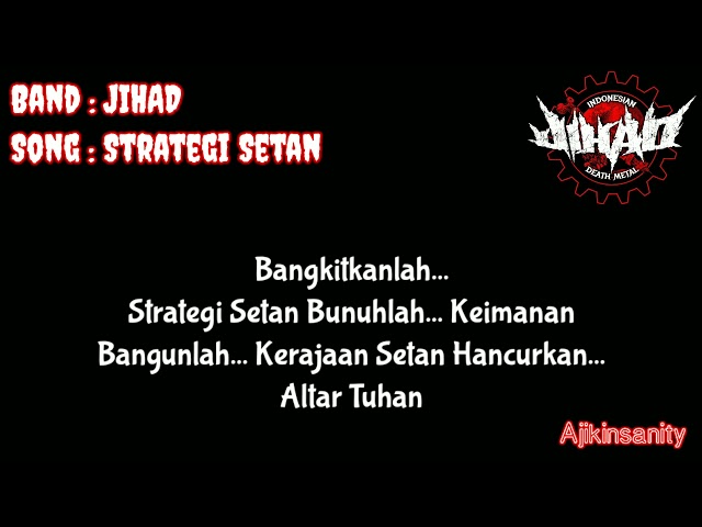 JIHAD- Strategi Setan Lirik class=