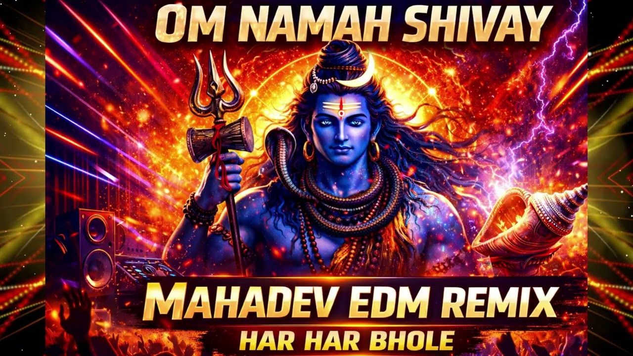 Om Namah Shivay DJ Trance 🔱 Mahadev EDM Remix | Har Har Bhole | Shiva DJ Song