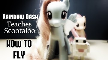 Rainbow Dash teaches Scootaloo HOW TO FLY