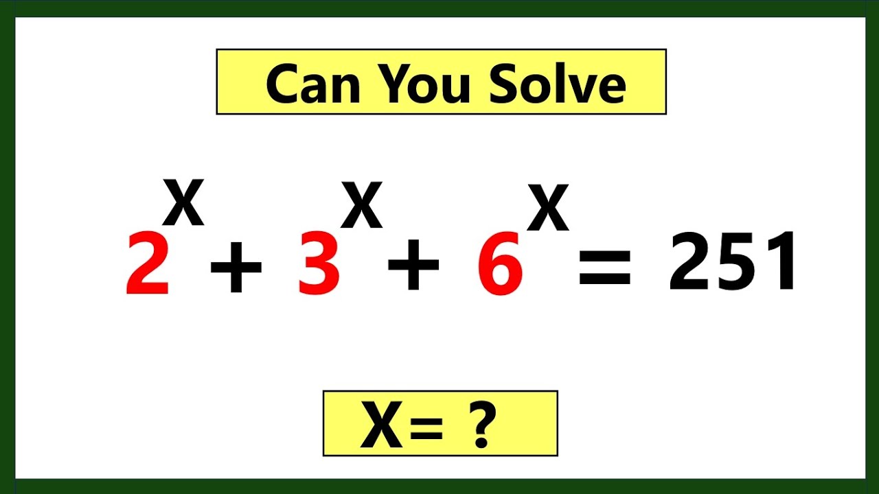 Nice Algebra Math Simplification || Find the Value of X || Math ...