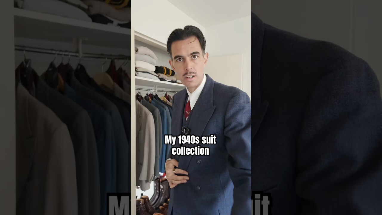 Closet full of 1940s suits. 🤝