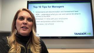 Ask an HR Expert : Top 10 Tips for New Managers (1-5)