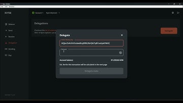 Step by step guide on how to delegate on the Nym mixnode