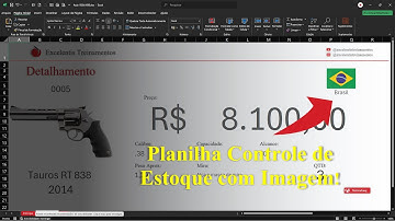 [EXCEL] Planilha Controle de Estoque com imagens