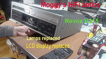 Revox B215 Cassette Deck  Replacement of display