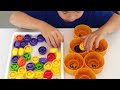 Counting with lids  fun math activity  math activities for preschoolers