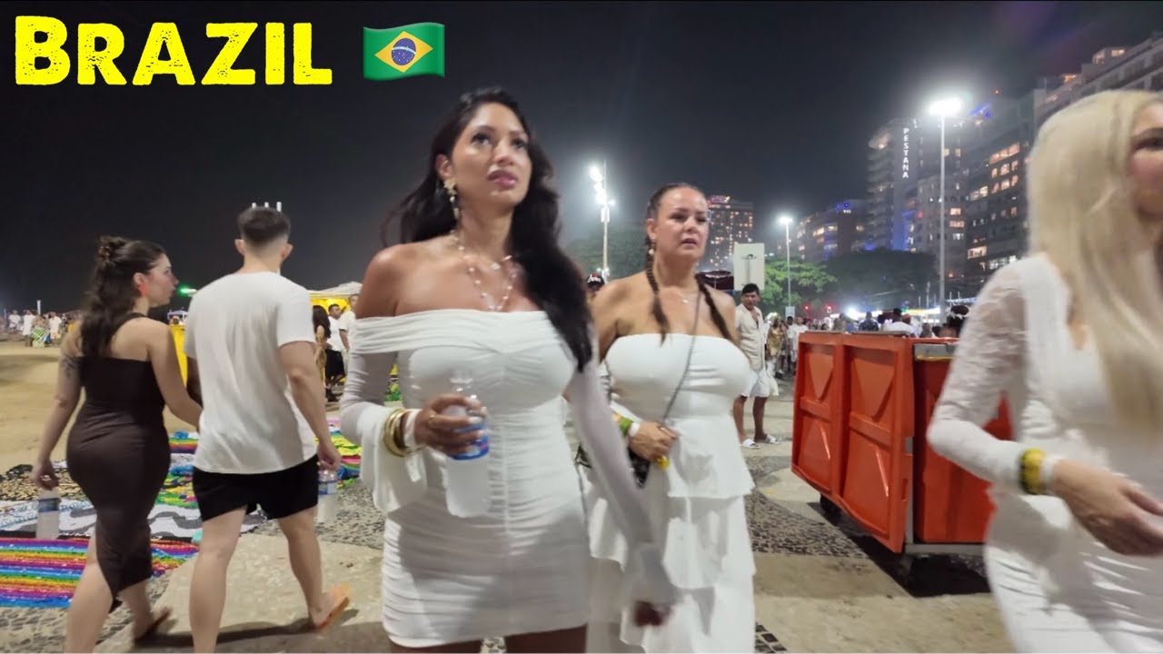 Пляжная вечеринка в бразильском стиле «Всё в белом» — это просто безумие! 🇧🇷
