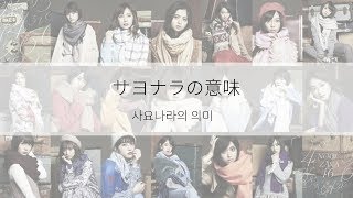 Video thumbnail of "[자막] 노기자카46(乃木坂46)_사요나라의 의미(サヨナラの意味)"