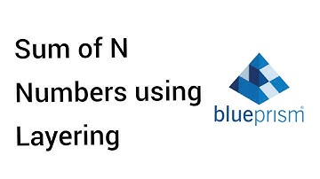 Sum of n numbers using layering in BluePrism #blueprism