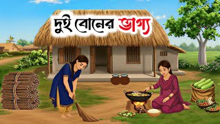 দুই বোনের ভাগ্য | Bengali Moral Stories Cartoon |  Rupkothar Golpo | Thakumar Jhuli Bangla Golpo
