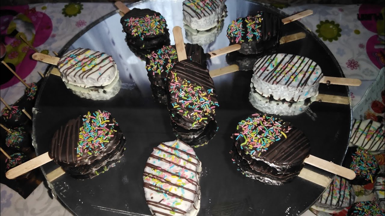 Cake pops#كيك بوب للاطفال حلوى سهلة وسريعة على شكل آيسكريم 🍡روعة